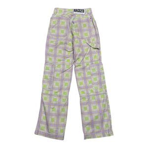 RUGGED JEANS Plaid Pastel Streetwear Cute Denim Pants Jeans Womens 24